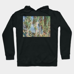 Corfu Cypresses by John Singer Sargent Hoodie